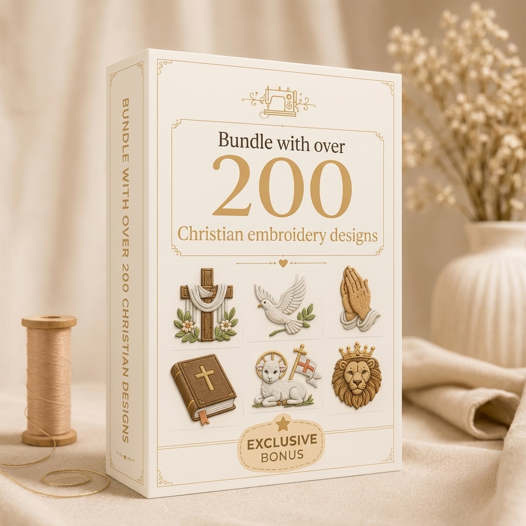 Bonus 1: 200 Christian Embroidery Designs